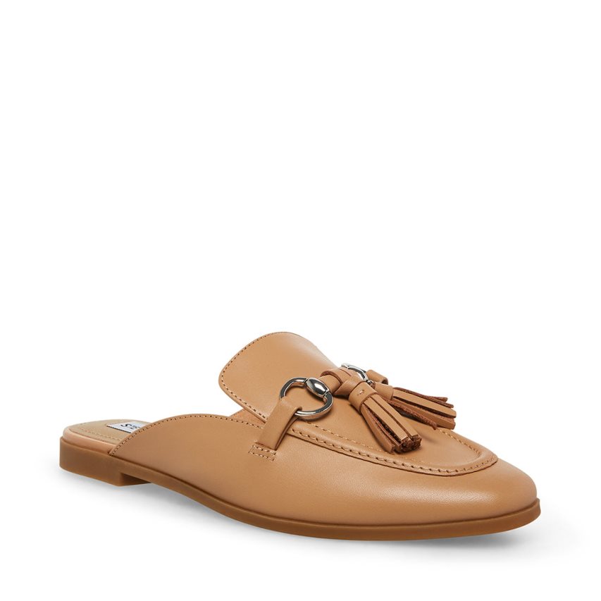 Mulas Steve Madden Cayler Cuero Mujer Marrones | ES VCS6E8